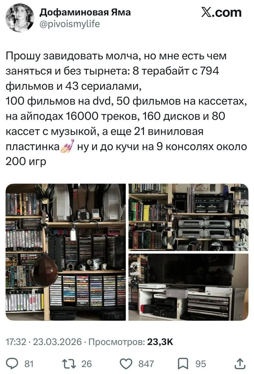 Россияне массово создают офлайн-архивы контента накануне возможного отключения интернета