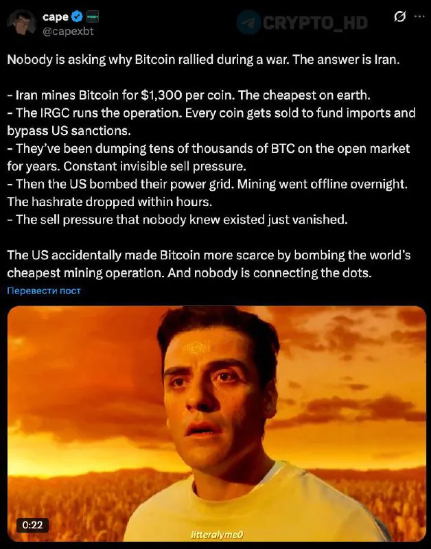 Эксперты обсуждают возможное влияние военных действий на Ближнем Востоке на курс биткоина