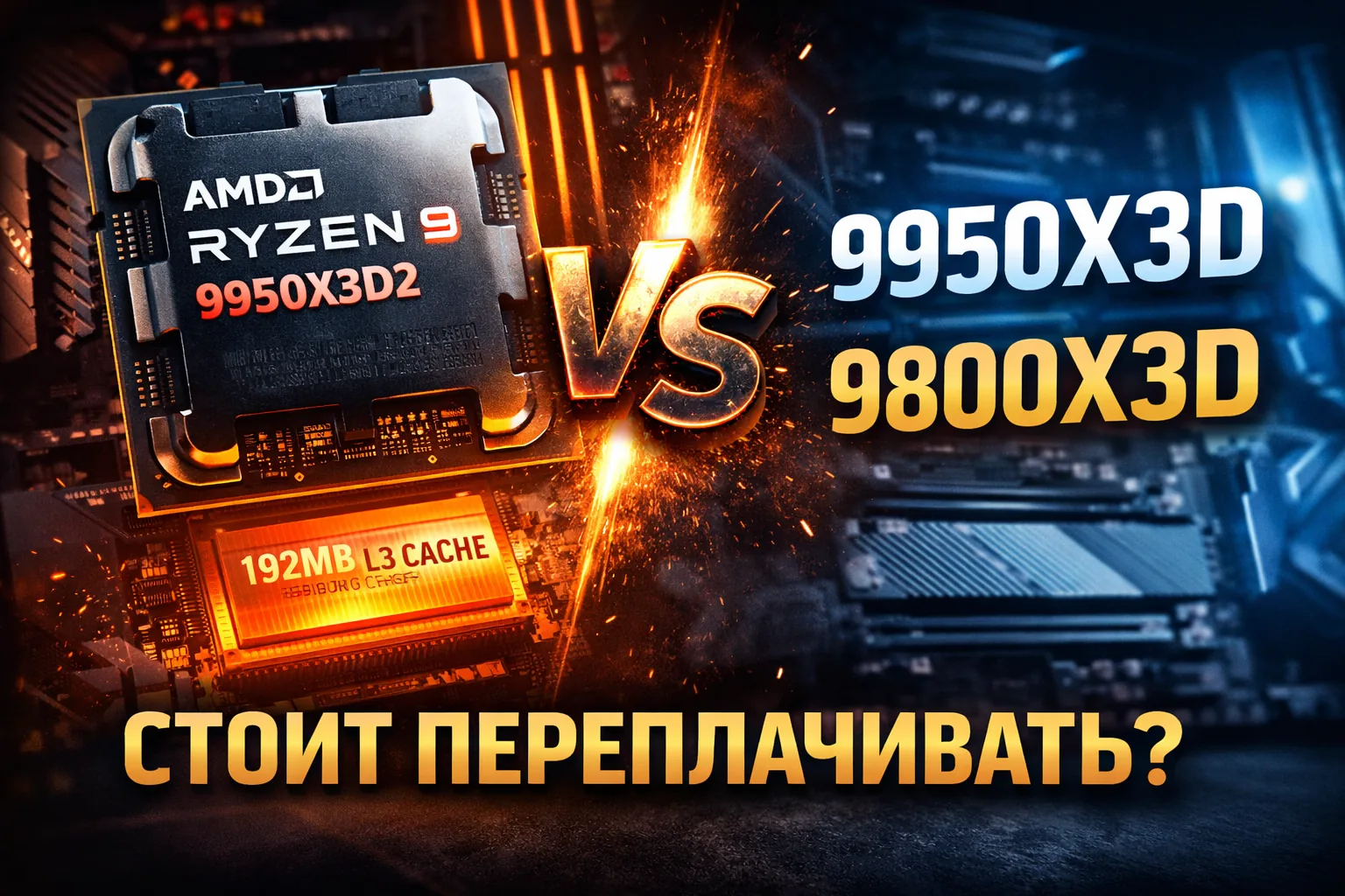 Иллюстрация к материалу «9950X3D2 в играх: максимум или переплата за пару процентов» в разделе Журнал