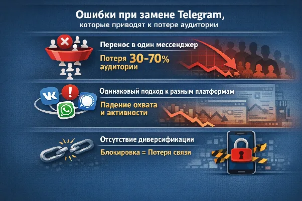 Иллюстрация 8 к материалу «Чем заменить Телеграмм в России кроме Макса: рабочие альтернативы в 2026»