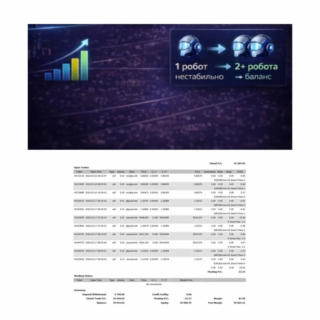 Как формируется портфель торговых роботов для стабильной доходности на форексе