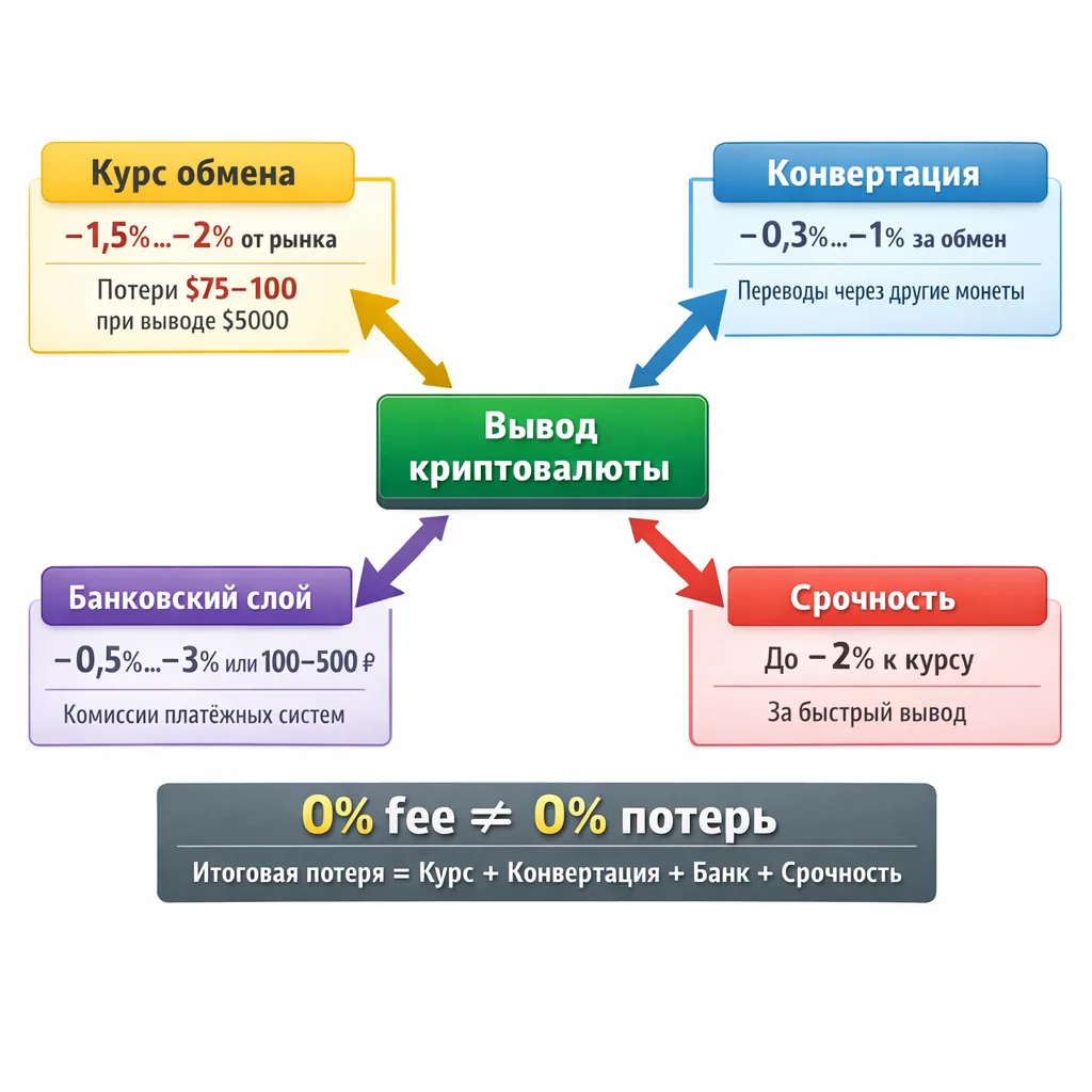 Иллюстрация 2 к материалу «Как вывести крипту без комиссии: реальные способы и где ловушки»