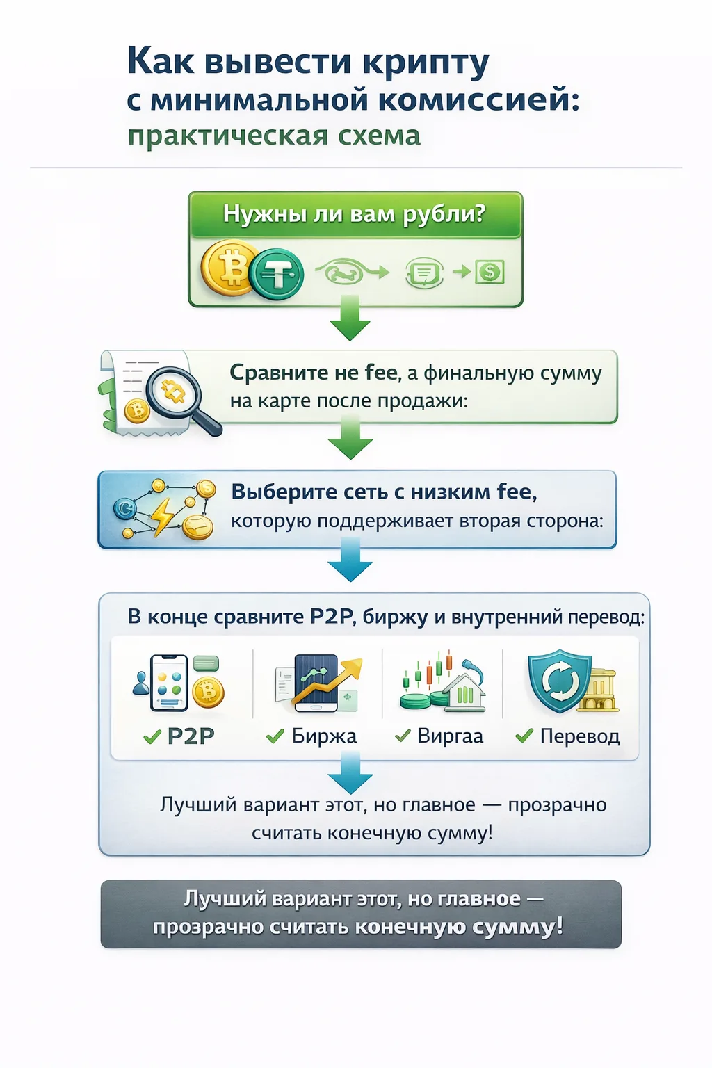 Иллюстрация 3 к материалу «Как вывести крипту без комиссии: реальные способы и где ловушки»