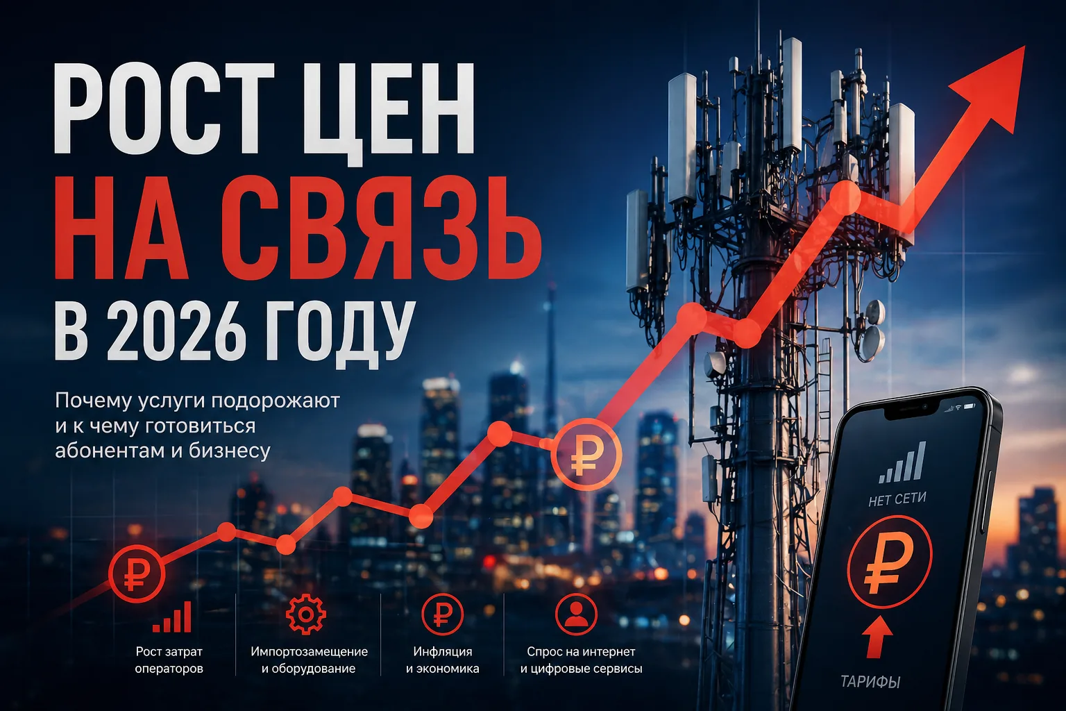 Рост цен на связь в 2026 году