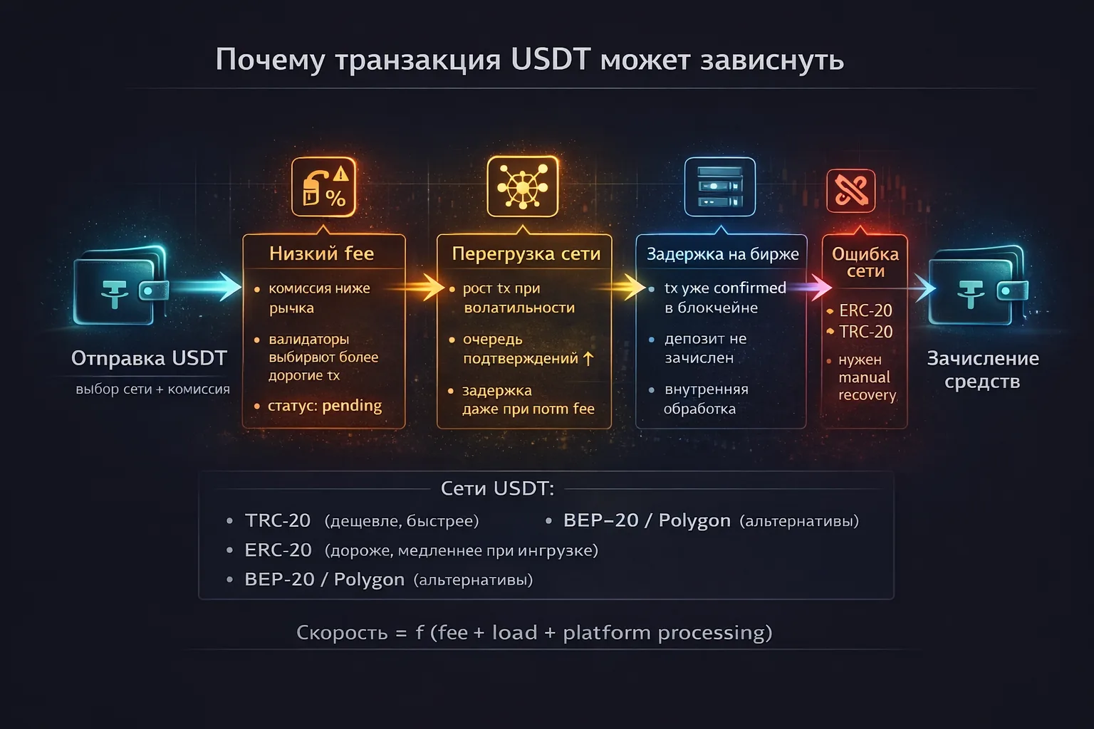 Иллюстрация 2 к материалу «Почему транзакция USDT зависла и как ускорить»