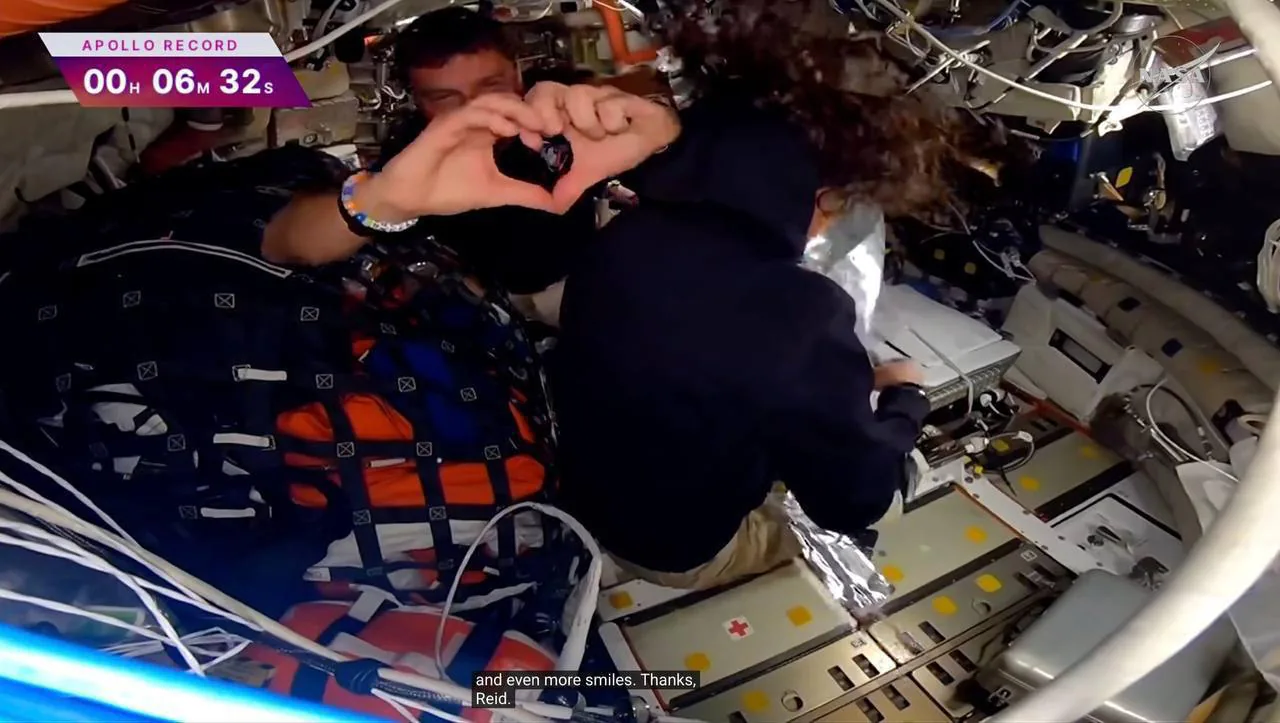 Астронавты миссии «Артемида-2» установили рекорд дальности полёта