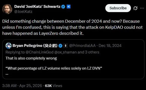 Экс-CTO Ripple усомнился в объяснениях LayerZero после взлома DeFi-протокола Kelp