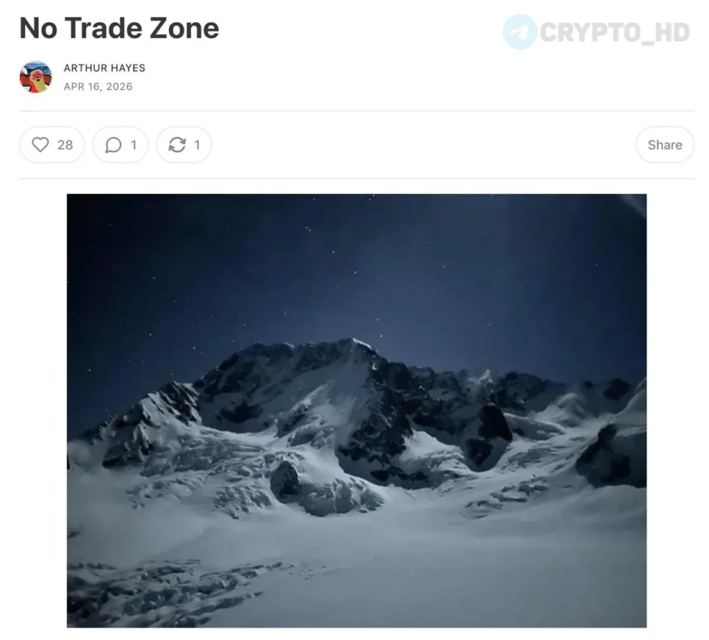 Артур Хейс заявил, что рынки находятся в «зоне без сделок» и ждут сигналов от ФРС