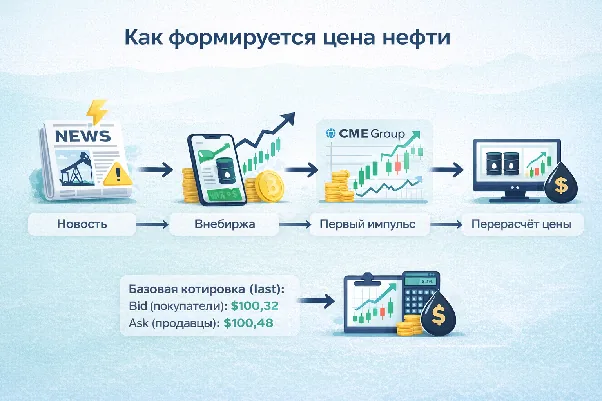 Иллюстрация 2 к материалу «Цена нефти сейчас на мировых рынках: как формируется котировка вне биржи и чему доверять»