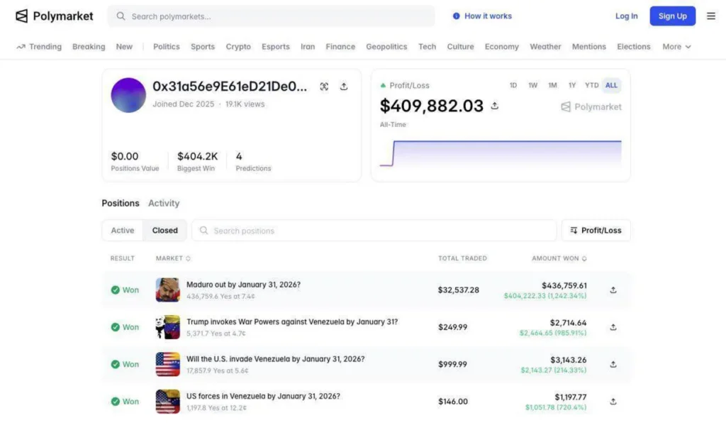 В США арестован бывший спецназовец за торговлю ставками на арест Мадуро