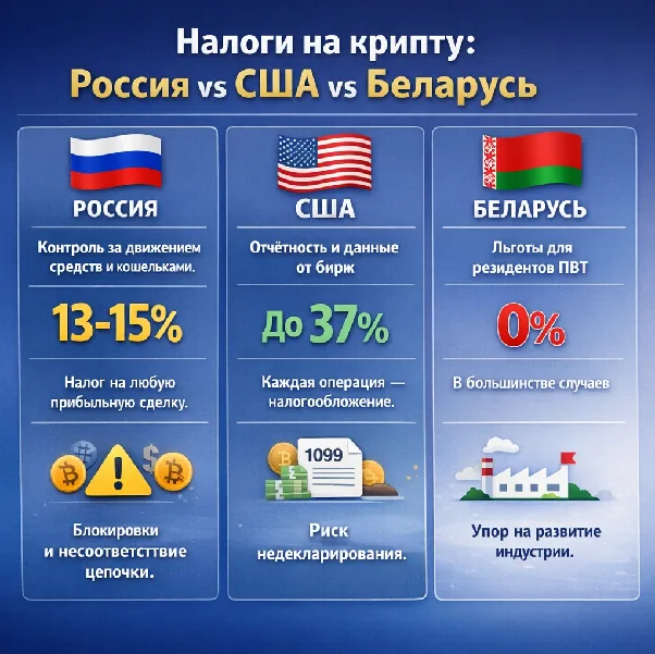 Иллюстрация 2 к материалу «Налог на крипту в России: как считать прибыль и не получить штраф после нового закона»