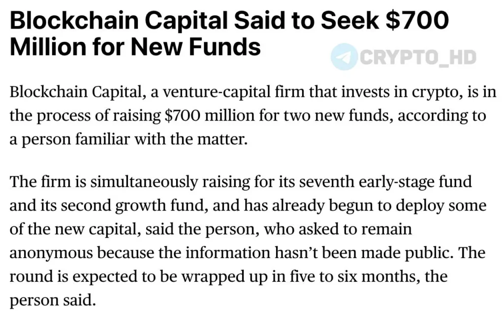 Blockchain Capital планирует привлечь $700 млн для двух новых криптовалютных фондов