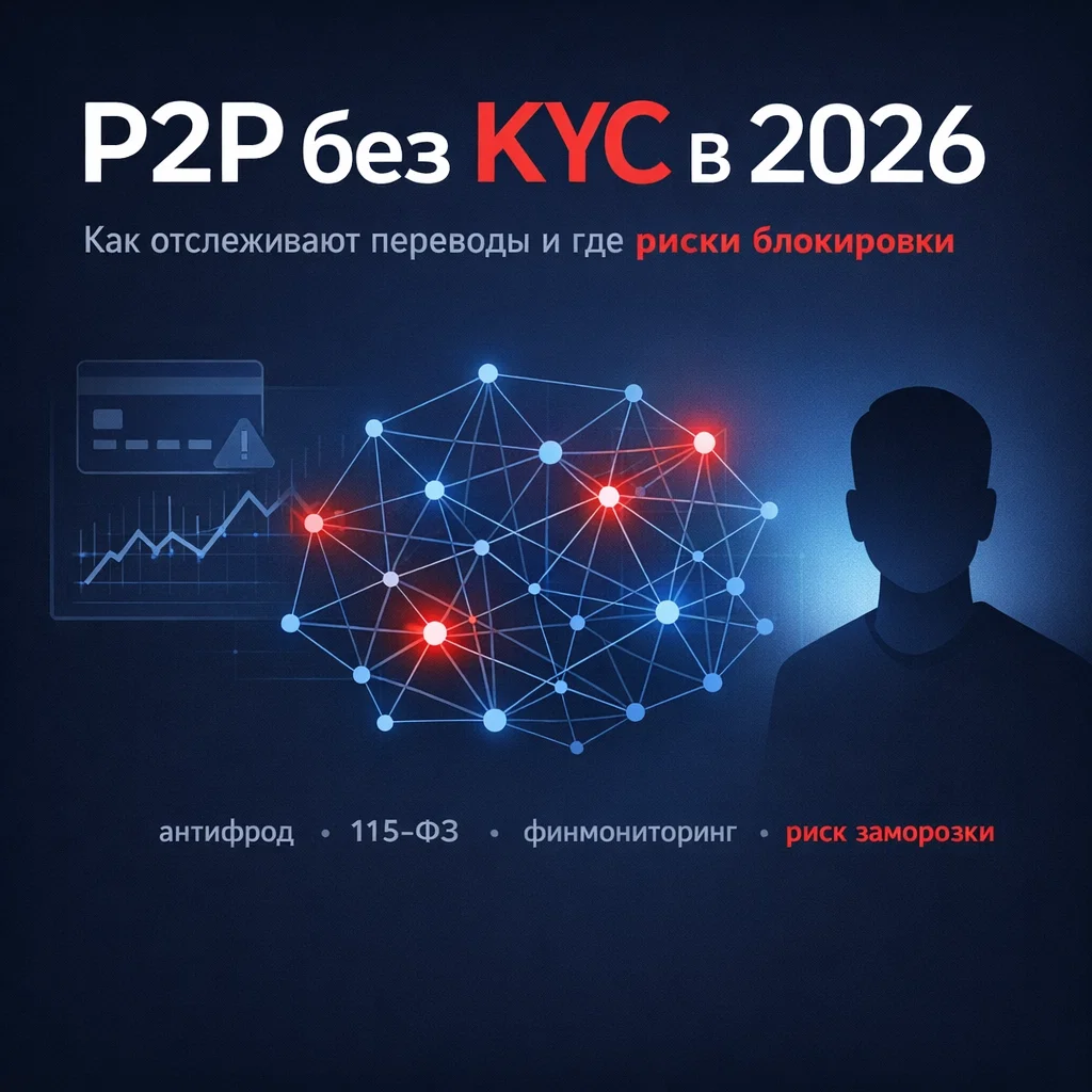 Иллюстрация к материалу «P2P без KYC в 2026: какие риски, как отслеживают сделки и что важно учитывать» в разделе Крипто