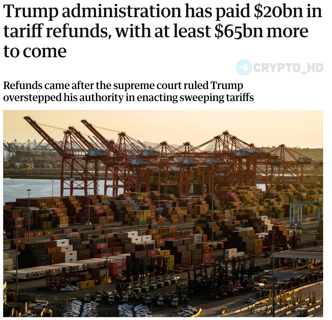 В США начался возврат незаконных тарифов эпохи Трампа: что известно о масштабах и процедуре