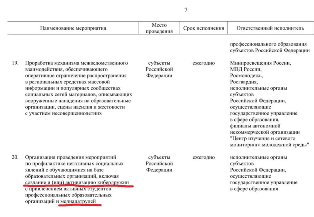 Правительство РФ анонсировало создание кибердружин и медиапатрулей до 2030 года