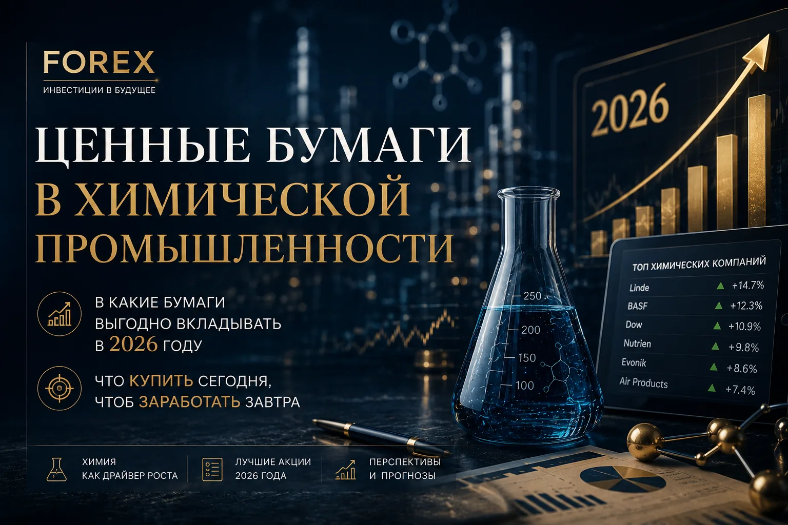 Ценные бумаги химической промышленности в России в 2026 году