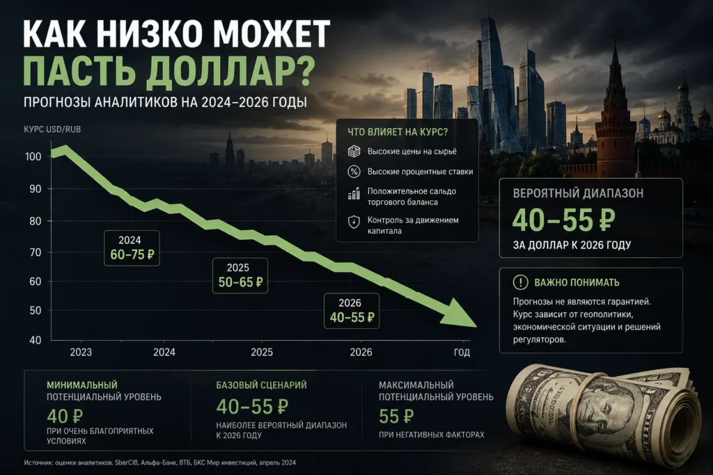 Как низко может опуститься курс доллара и когда ждать разворота