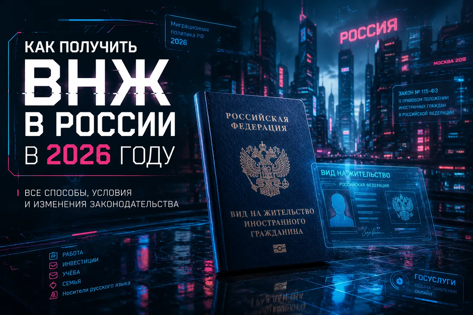 Как получить ВНЖ в России в 2026 году: документы, сроки и порядок оформления