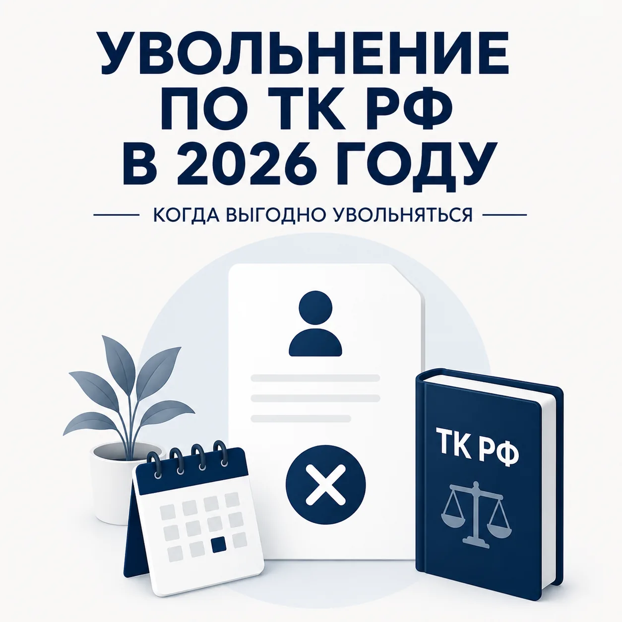 Увольнение по ТК РФ в 2026 году
