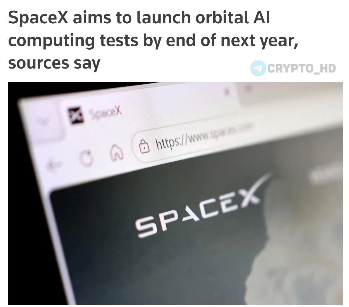 SpaceX запросила разрешение на запуск миллиона спутников для орбитальных дата-центров
