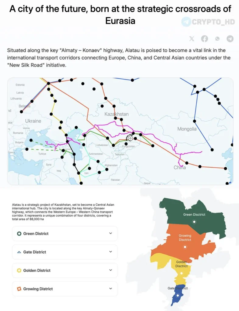 В Казахстане стартовали масштабные проекты по развитию экосистемы Solana в городе Алатау