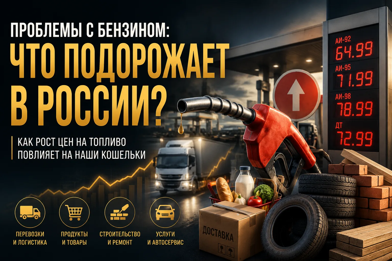 Проблемы с бензином и подорожание товаров в России