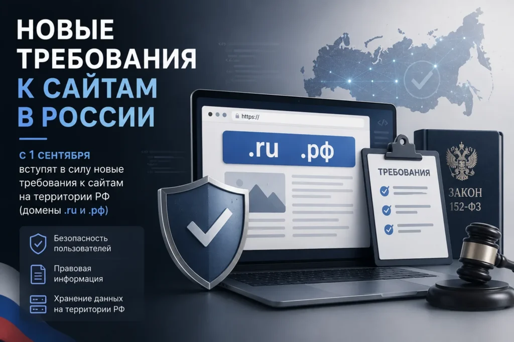 Новые требования к сайтам в России для бизнеса, доменов .ru и .рф