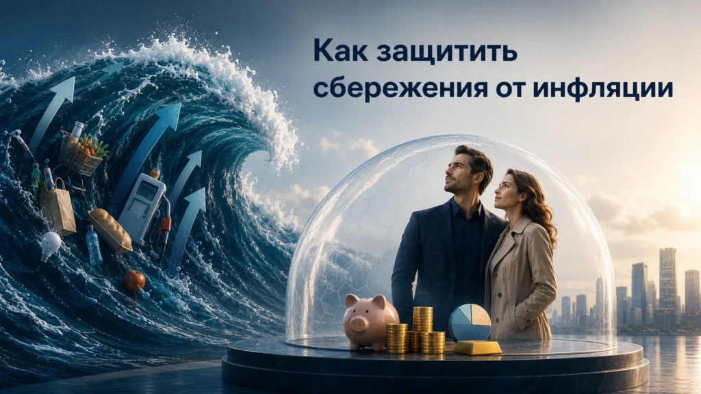 Как защитить сбережения от инфляции — премиальная обложка о защите капитала