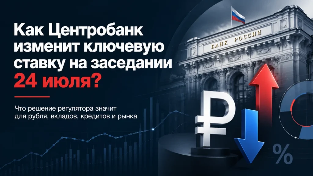 Как Центробанк изменит ключевую ставку на заседании 24 июля 2026 года