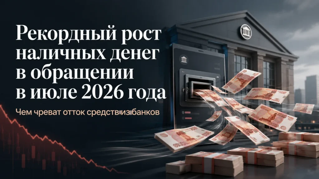 Рост наличных денег в обращении в июле 2026 года