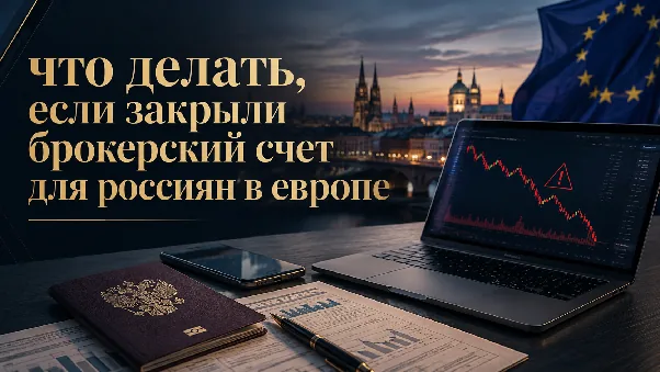 Иллюстрация к материалу «Брокер для россиян в Европе в 2026 году: что делать, если закрыли брокерский счет» в разделе Форекс новости