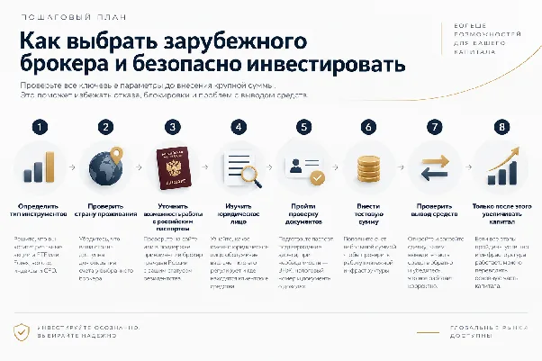 Инфографика: как выбрать брокера для россиян