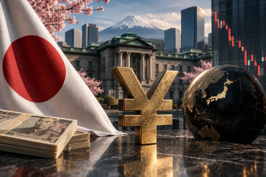 Японская иена, Банк Японии и график USD/JPY