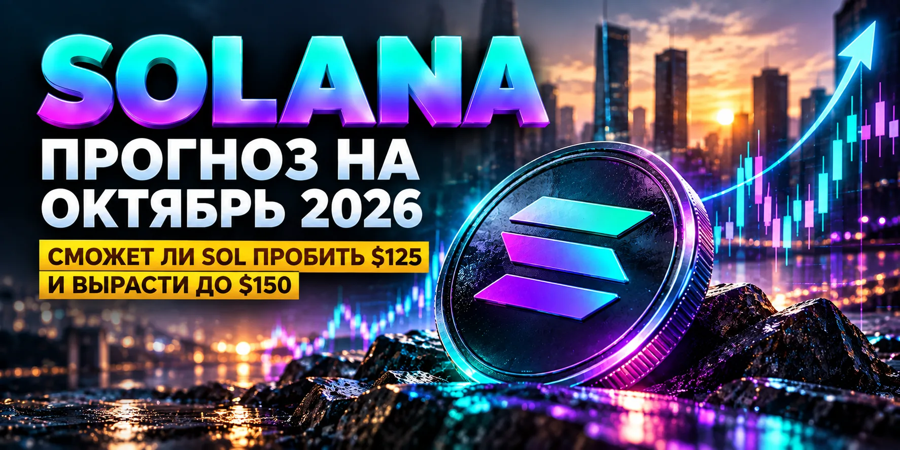 Прогноз Solana на октябрь 2026: уровни $125 и $150
